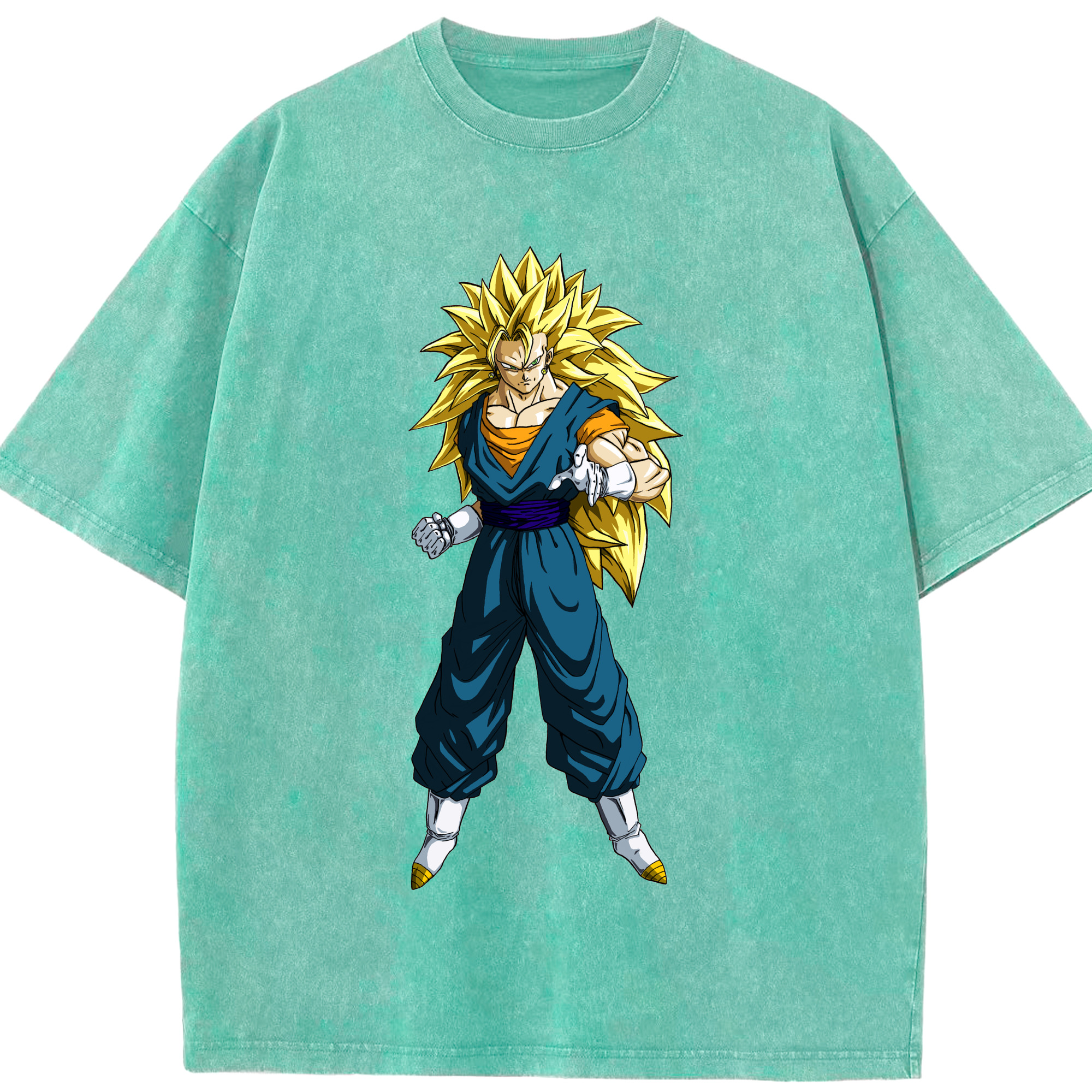 （画像用） ドラゴンボール ベジット DRAGON BALL Vegetto 綿100% ヴィンテージ風 半袖Tシャツ（フロントプリント）